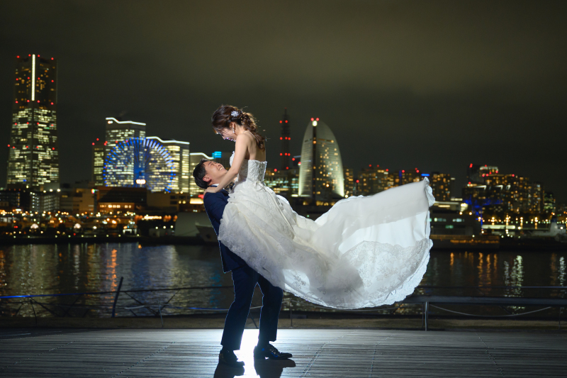 《 夜景×抱っこ 》