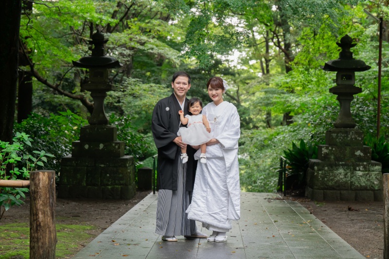 最愛のお子様と、ファミリーショット。