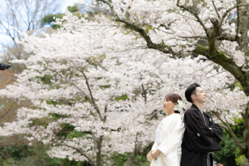 お色直し後は、妙本寺へ。