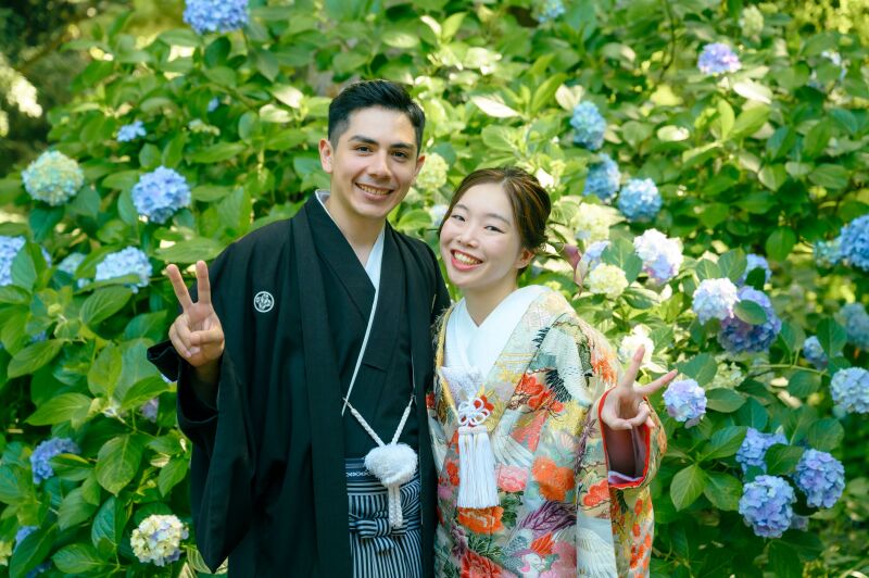 まずは和装の撮影から♪