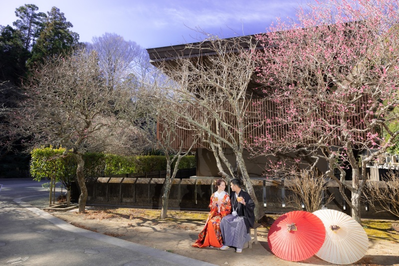 お庭でおやつタイム？