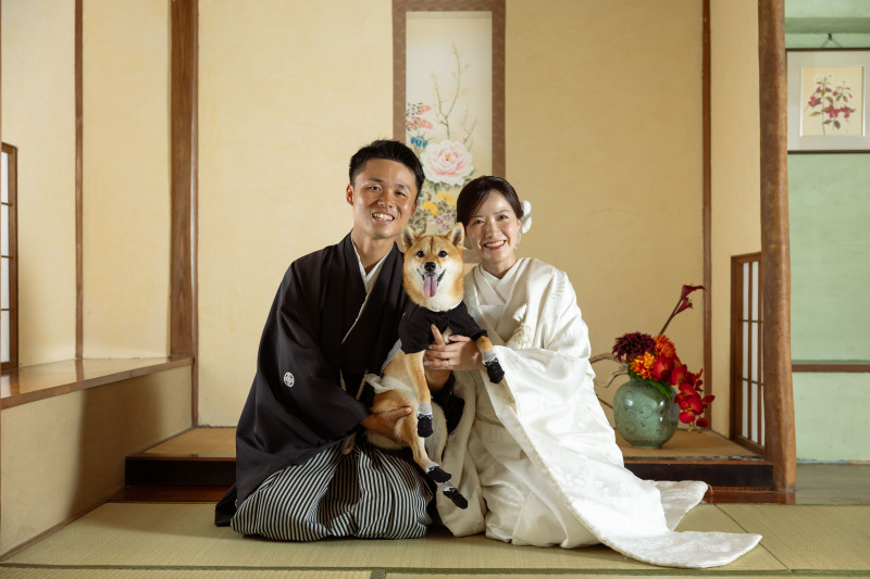 7月の和装弐点プラン～海蔵寺＆古民家～（わんちゃん）