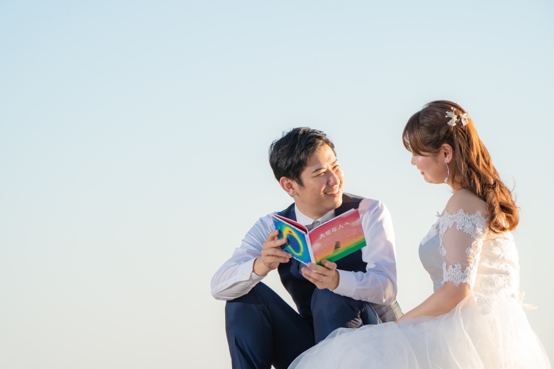 自然な表情のおふたり