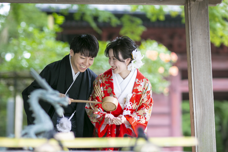 ご撮影序盤より笑顔が素敵なお二人♡