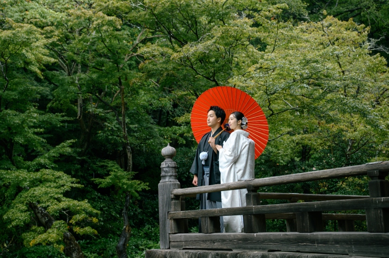 自然の中にある寺院です