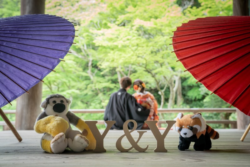 色々な小物を使用しての撮影