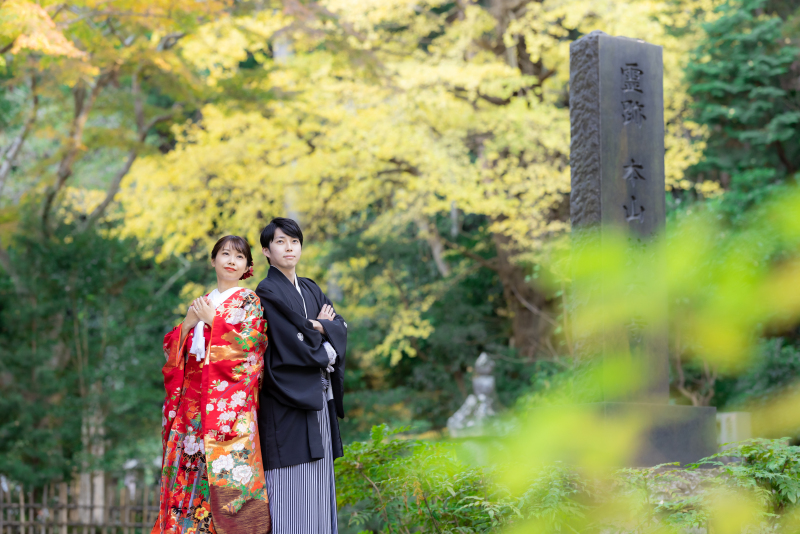 木立の中で深呼吸。