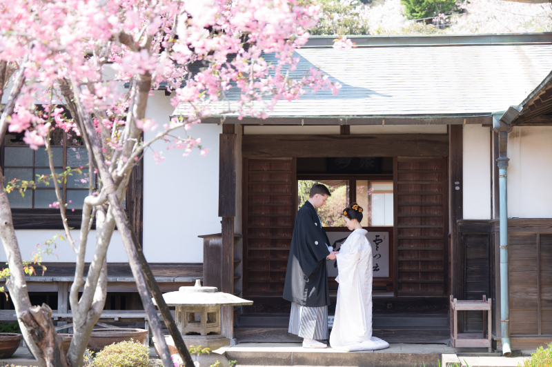 こちらも海棠の花が見頃でした!