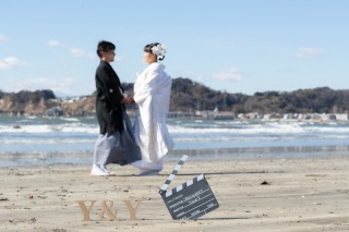 鎌倉市内の寺院＋海での撮影