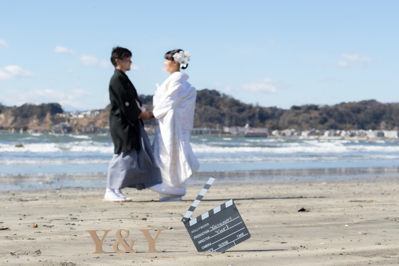 鎌倉市内の寺院＋海での撮影