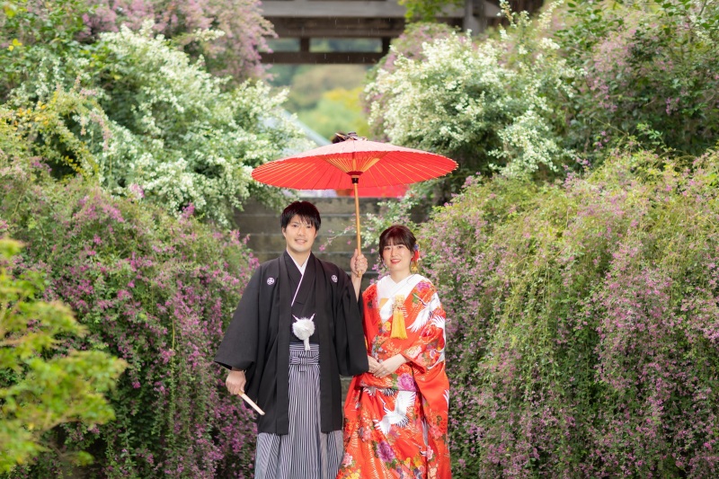 花盛りの海蔵寺にて。