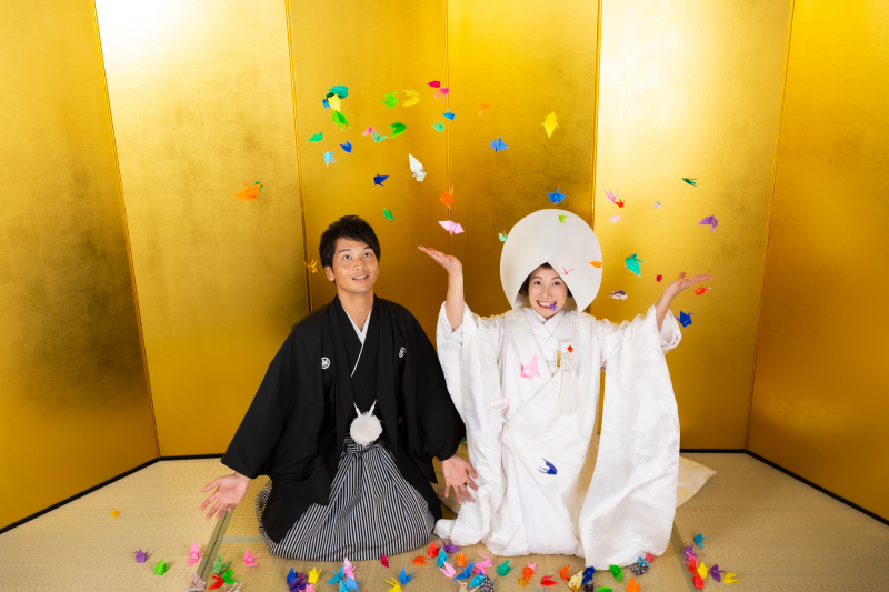 折り鶴シャワー