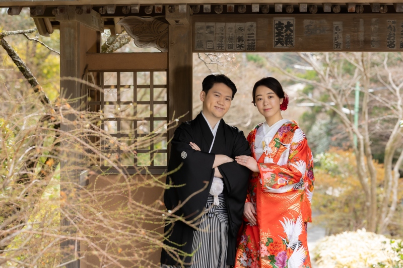 海蔵寺での撮影スタート