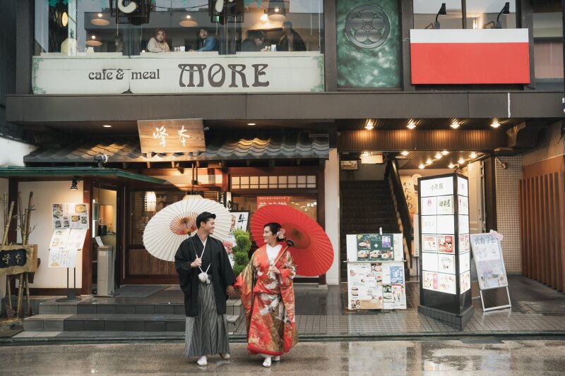 ３月の和装弐点プラン（雨の日）～海蔵寺・街並み～