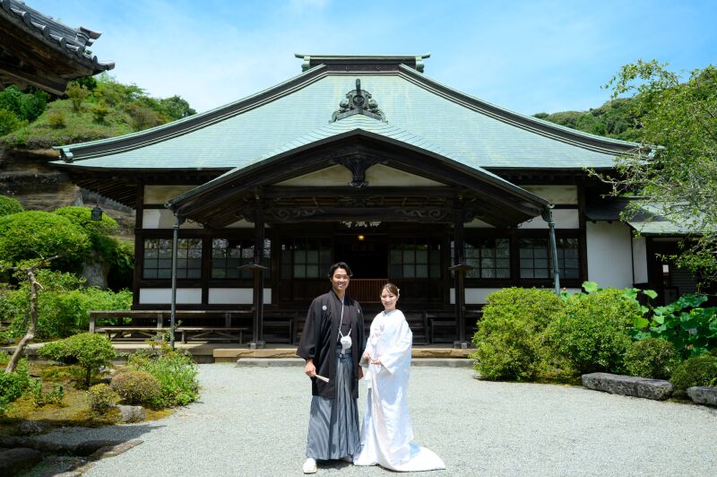 【海蔵寺とスタジオ】夏限定プランの撮影