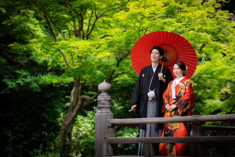 閑静な寺院で、お二人の未来を見つめて。