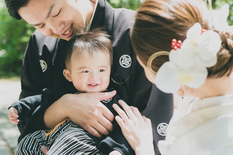 小さなご家族様と一緒に撮影