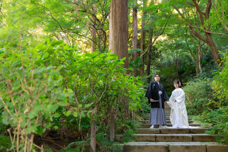 お色直し後は、瑞泉寺へ。