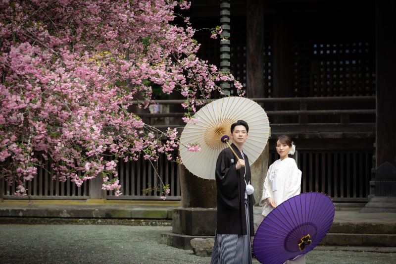 こぼれんばかりに咲く海棠の花。