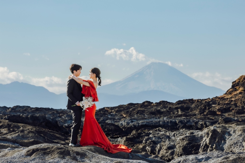 遠くに富士山も♪