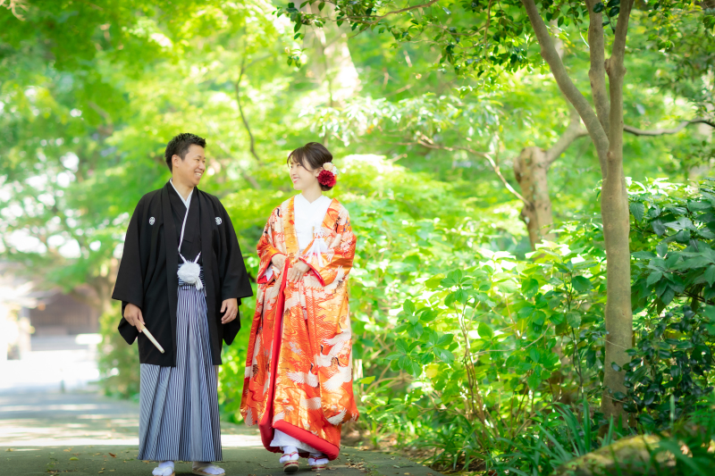 森林浴をしながらのお散歩ショット。