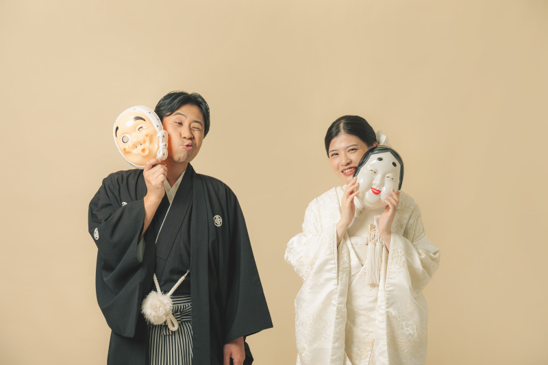 ひょっとこ＆おかめ