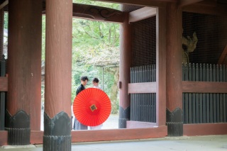 鎌倉の寺院２ヶ所を巡って撮影する和装弐点プラン