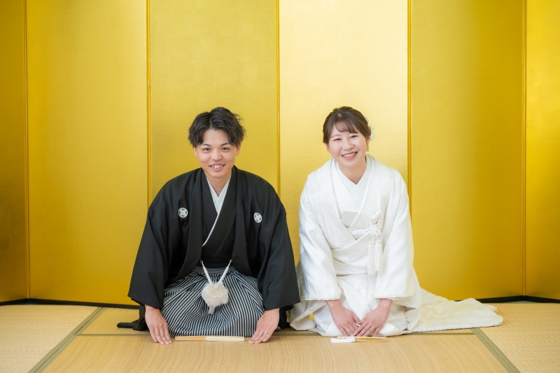 まずは、スタジオで正座ショットの撮影