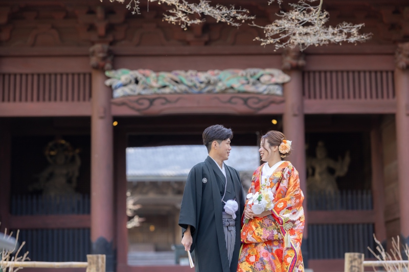 妙本寺と城ケ島で和装と洋装で撮影