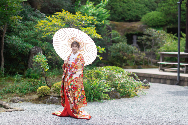 ご新婦様のソロショット。