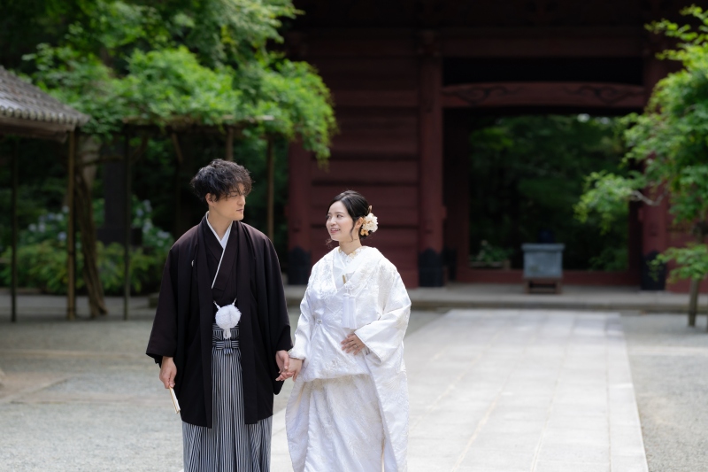 【和装2着】鎌倉市内の寺院2ヶ所で撮影