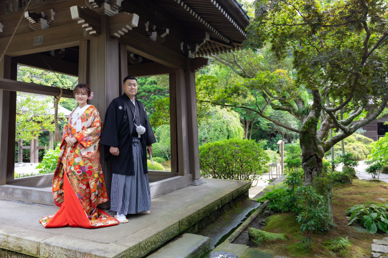 お寺らしい、鐘楼でのショット。