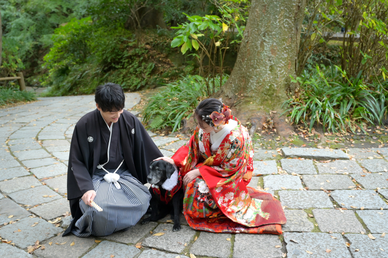 華雅苑 鎌倉店_ペットと一緒に撮影できる
