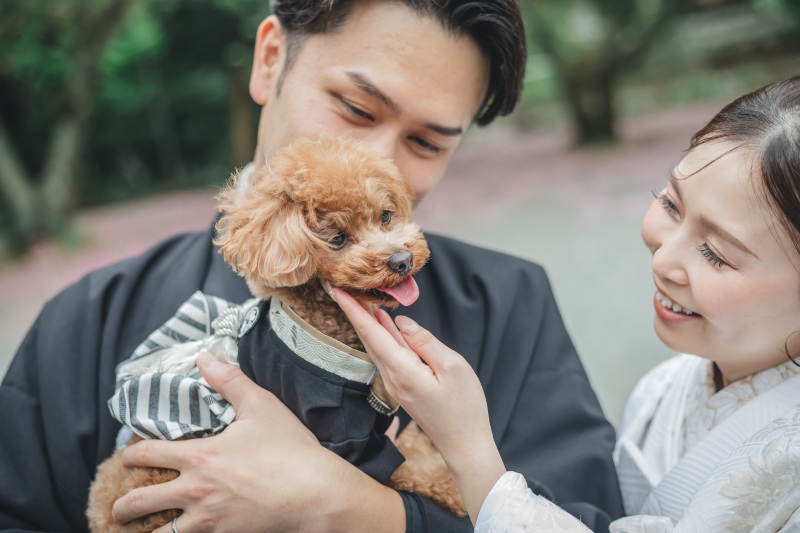 華雅苑 鎌倉店_ペットと一緒に撮影できる