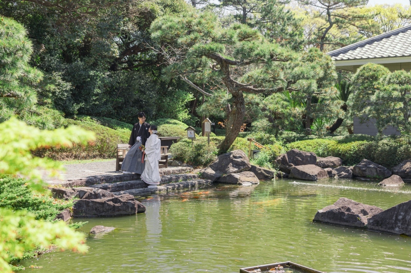 華雅苑 鎌倉店_庭園で撮影できる