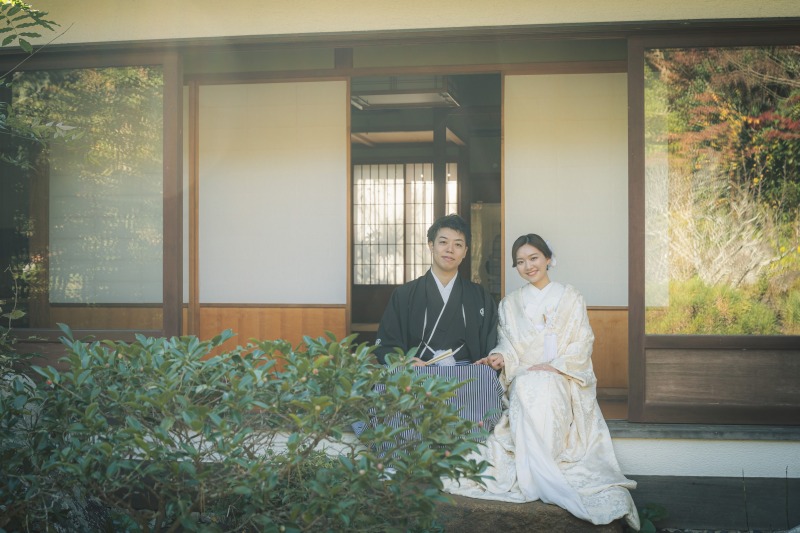 梅の季節；2/16～3/10撮影★海と庭園（茶室付き）で撮影★和装壱点プラン　衣裳（差額無し）・美容・撮影データ１３０枚