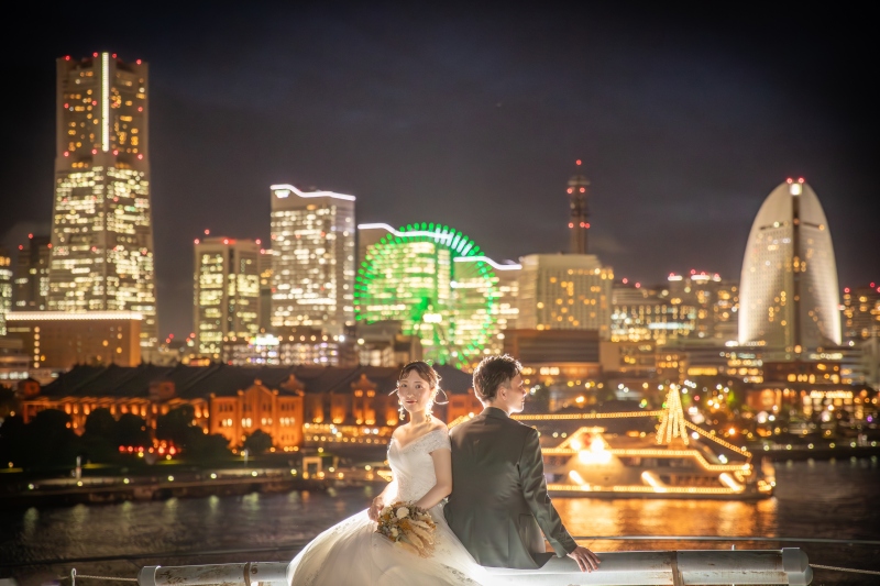 1月の平日撮影★和装⇒鎌倉市内の寺院&洋装⇒横浜大桟橋で撮影★和洋プラン 衣裳(2着)・美容・データ150枚付き