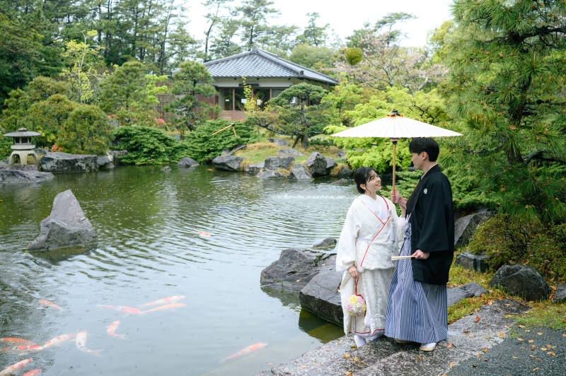 【和装1着】3/11～3/25撮影♪ウエルカムボードプレゼント★海と庭園（茶室付）で撮影★衣裳差額無し・美容・撮影データ130付