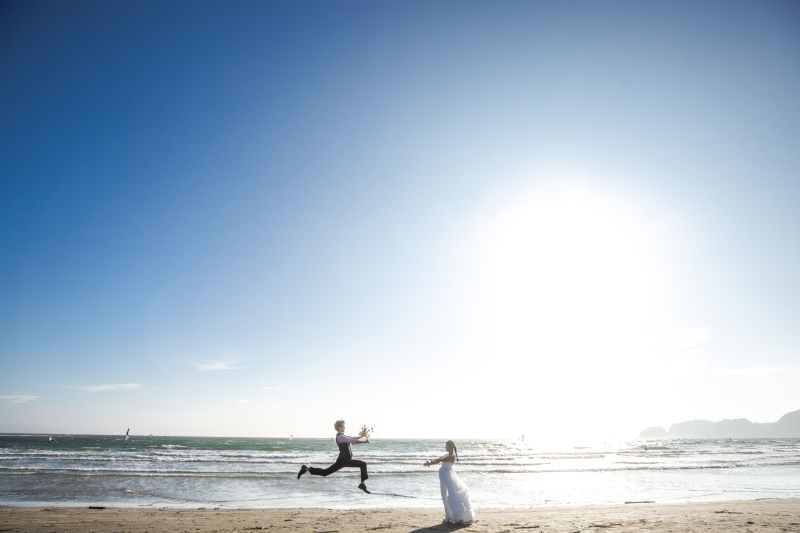 12/25~1/31の撮影★早割2大特典!和装;寺院 洋装;湘南の海で撮影★和洋プラン 衣裳(2着)・美容・データ210カット付