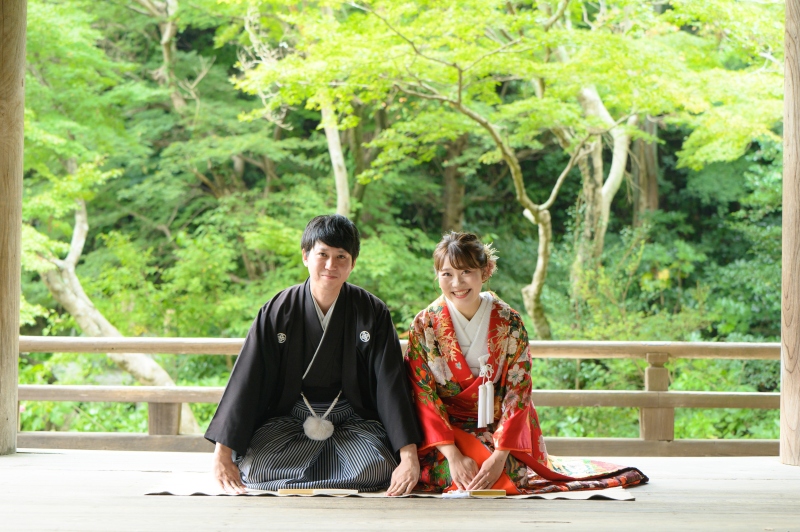10/1~11/25の平日撮影★ウエルカムボード付き♪鎌倉市内の寺院+大桟橋ナイト撮影衣裳(2着・差額無し)・美容・撮影データ付
