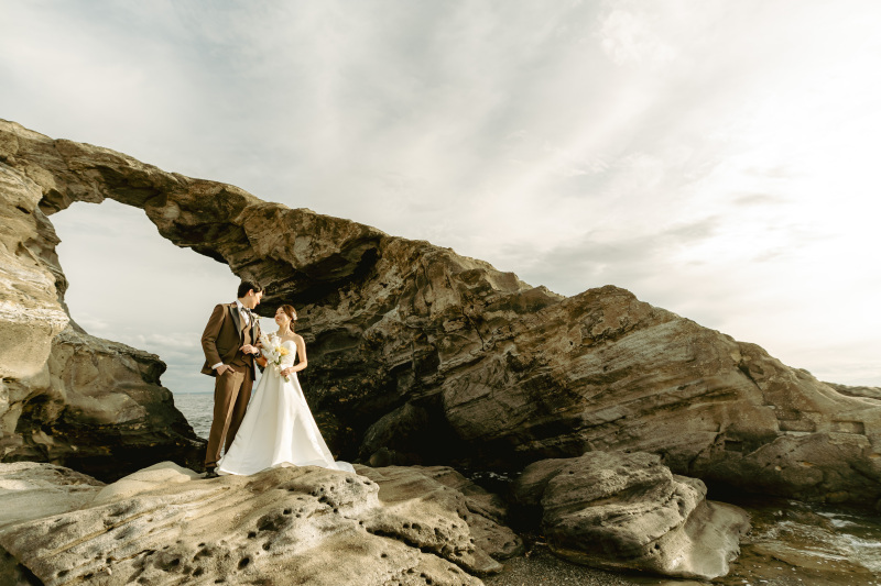 2月平日撮影♪オープニングムービー(動画)付きフォト★和装⇒寺院&洋装⇒城ケ島で撮影 衣裳・美容・データ(150枚)付