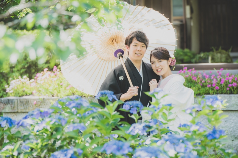 【和装＆洋装】6/1～6/30平日★鎌倉市内の寺院＋湘南の海オープニングムービー付撮影プラン★衣裳差額無し　美容データ１５０枚