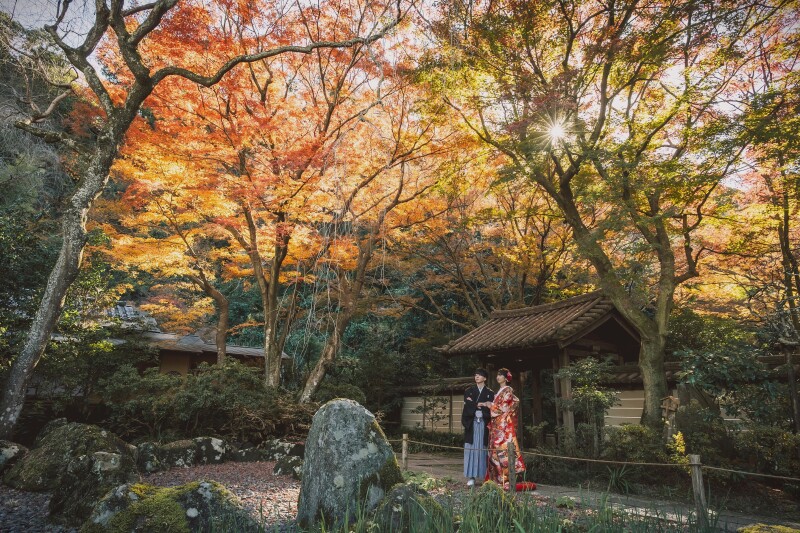 12/16~1/31迄平日撮影♪オープニングムービー付きフォト★和装⇒寺院&洋装城ケ島で撮影 衣裳・美容・データ(150枚)付き