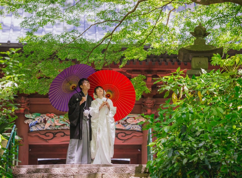 【和装１着】新緑♪5/11～5/31の撮影　鎌倉市内の寺院で撮影・衣裳差額無し・美容・撮影データ130カット