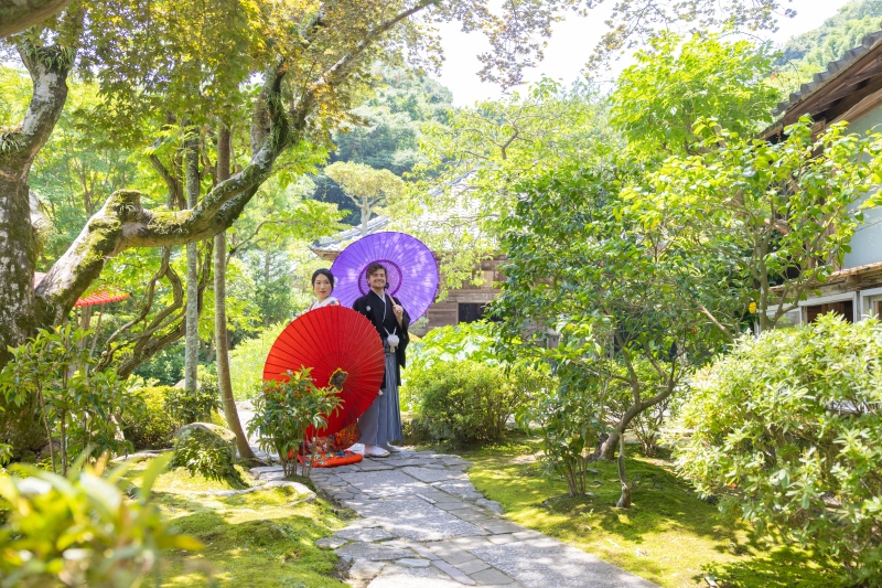 【和装１着】夏限定♪７・８月の撮影★鎌倉市内の寺院で撮影　衣裳・美容・撮影データ１００カット