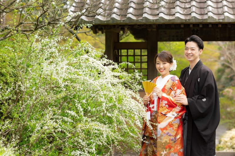 【和装＆洋装】3/25迄の平日★Photorait限定♪寺院＆江ノ島が見える湘南の海で撮影★衣裳差額無し・美容・データ150枚付