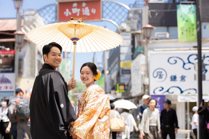 【和装２着】9/20～10/10撮影★　鎌倉市内の寺院と鎌倉の街並みで撮影　衣裳・美容・写真データ180カット