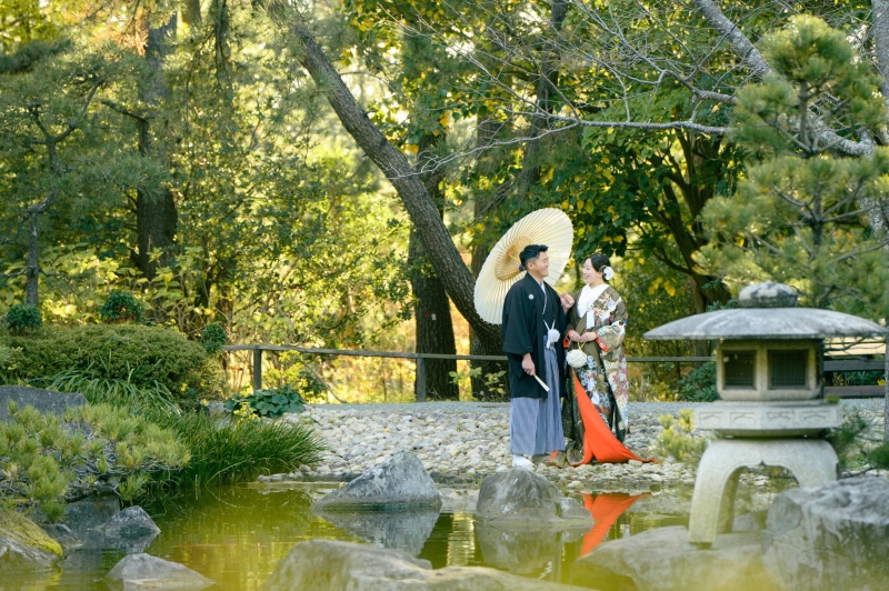 12/25~1/31期間限定★早割2大特典!海が見える日本庭園で撮影★和装壱点プラン(衣裳1着)・美容・撮影データ130カット付