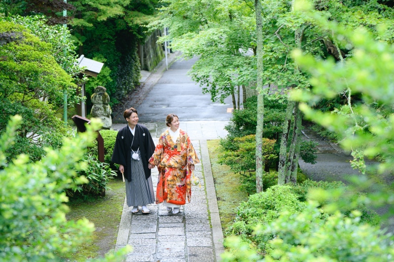 【和装＆洋装】7/1～8/31平日★鎌倉市内の寺院＋城ケ島オープニングムービー付撮影プラン★衣裳差額無し　美容　データ１５０枚