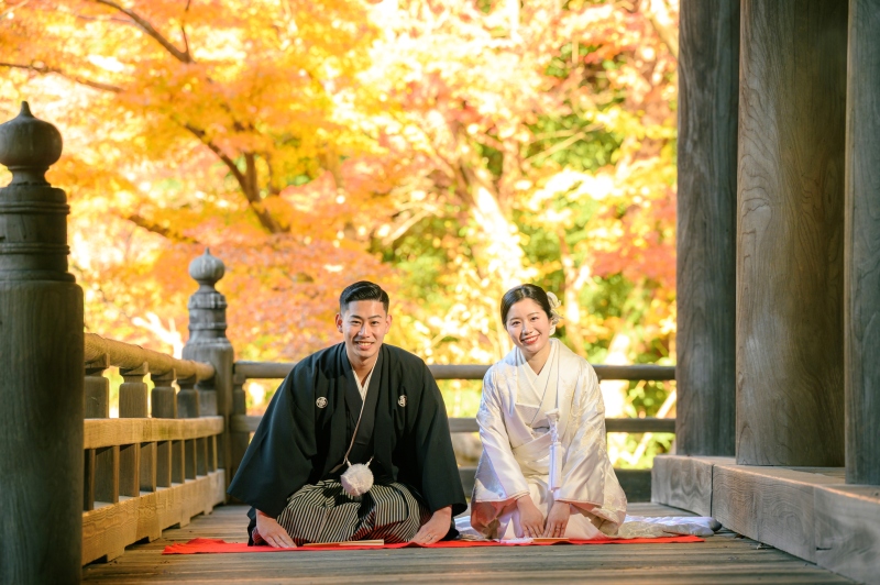 【和装1着】12/16~12/24の平日撮影★先着10組様 妙本寺で撮影(オープニングムービー付)衣裳・美容・写真データ100枚